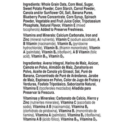 Cheerios Veggie Blends Blueberry Banana Sweetened Oat & Corn Cereal - 18 Oz - Image 4