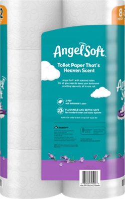 Angel Soft Fresh Lavender Bath Tissue Mega Roll Chimney Pack - 8 Roll - Image 4