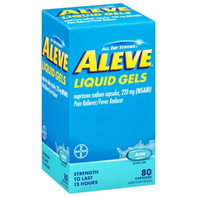 Aleve Liquid Gels 80ct - 80 CT - Image 1