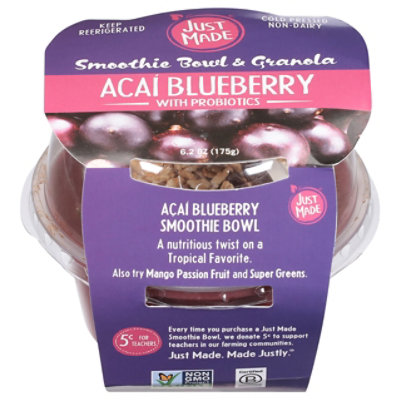 Just Made Smoothie Bowls Acai Blueberry - 6.2OZ - Image 1