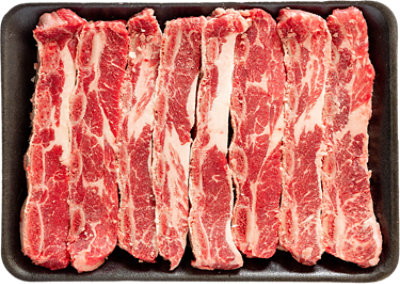 Choice Beef Chuck Short Rib Flanken Valu Pack - LB - Image 1