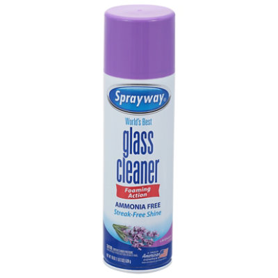 Sprayway Lavender Scent Aerosol Glass Cleaner - 19 Oz - Image 1