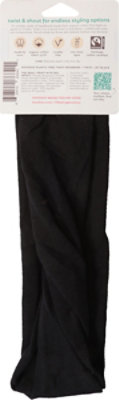 Kooshoo Organic Twist Headband Jet Black - 2PK - Image 3