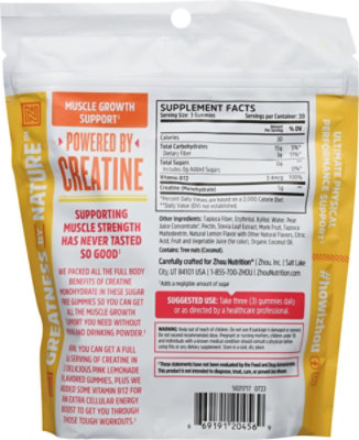 Zhou Nutr Creatine Gummy - 60 CT - Image 5