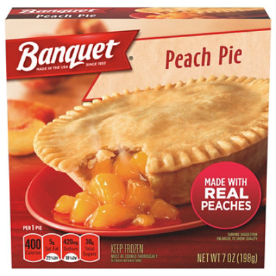 Banquet Peach Pie - 7 Oz - Image 1