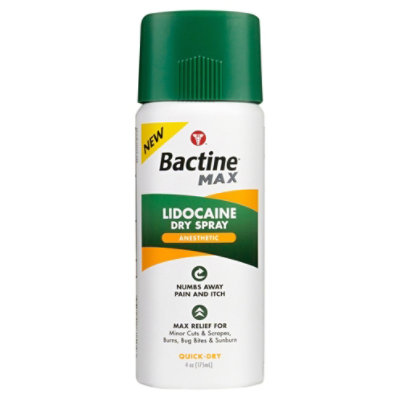 Bactine Max Lidocaine Dry Spray - 4 OZ - Image 1