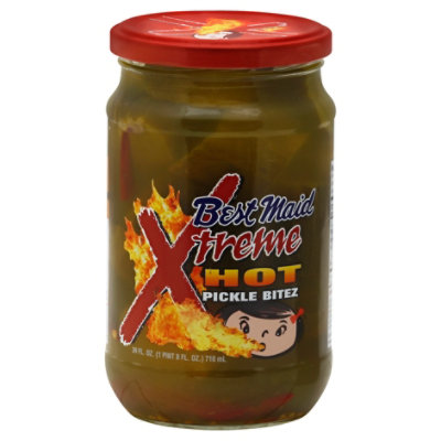 Best Maid Xtreme Hot Pickle Bitez - 24 OZ - Image 1