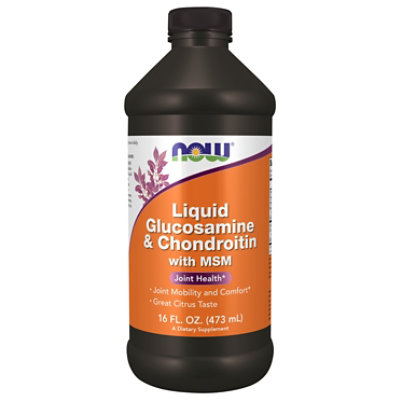 Now Glucosamine & Chondroitin Liquid - 16 OZ - Image 1