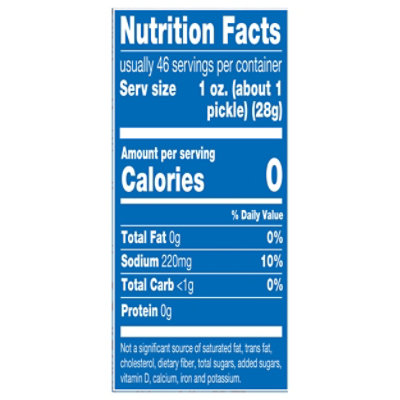 Vlasic Kosher Dill Spears - 80 OZ - Image 2