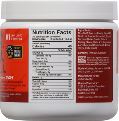 Humann Superbeets Sport Cherry - 7.3 OZ - Image 6