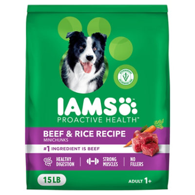 Iams Proactive Health Beef & Rice - 15 LB - Image 1