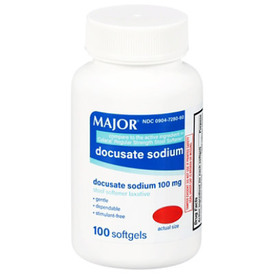 Docusate Sodium 100mg Softgel - EA - Image 1