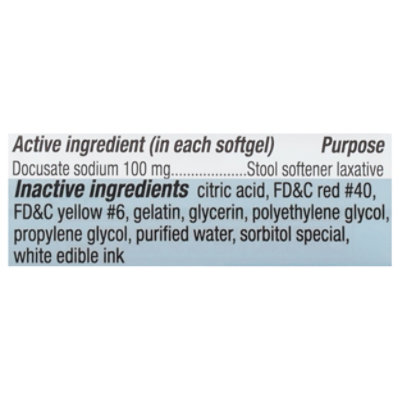 Docusate Sodium 100mg Softgel - EA - Image 3