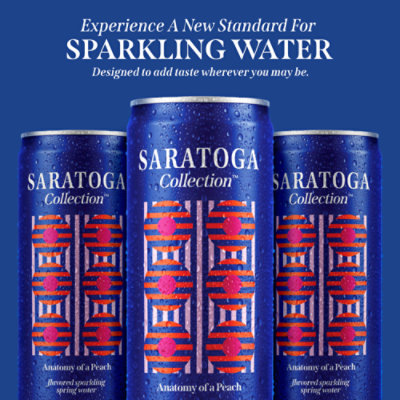 Saratoga Spring Sparkling Water Peach - 6-12 FZ - Image 2