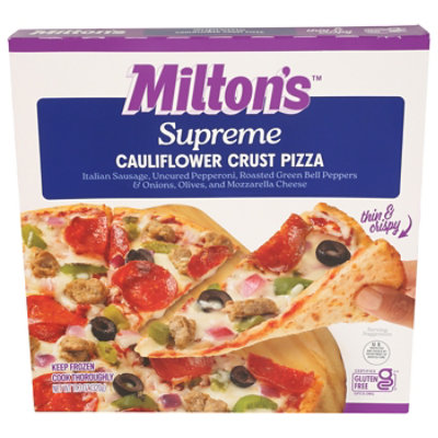 Milton's Craft Baker Supreme Cauliflower Pizza - 10.8 Oz - Image 1