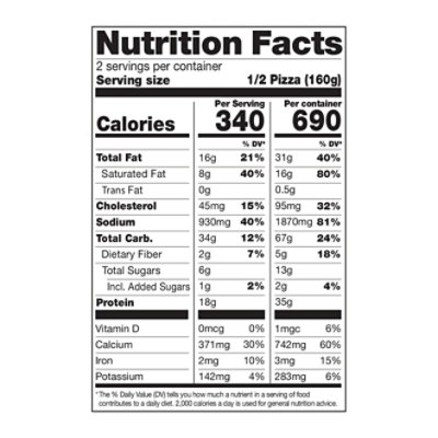 Milton's Craft Baker Supreme Cauliflower Pizza - 10.8 Oz - Image 3