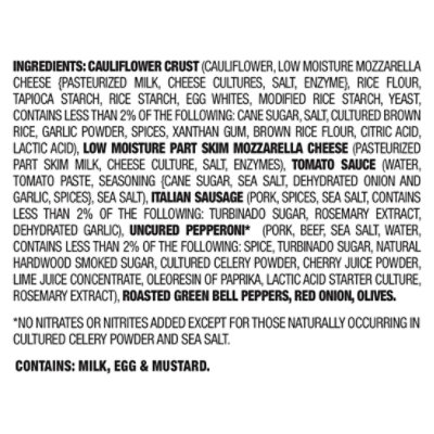 Milton's Craft Baker Supreme Cauliflower Pizza - 10.8 Oz - Image 4