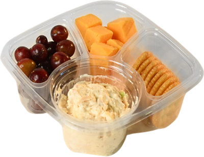 Chicken Salad With Lite Mayo And Buttery Crackers Snacker Mini - EA - Image 1