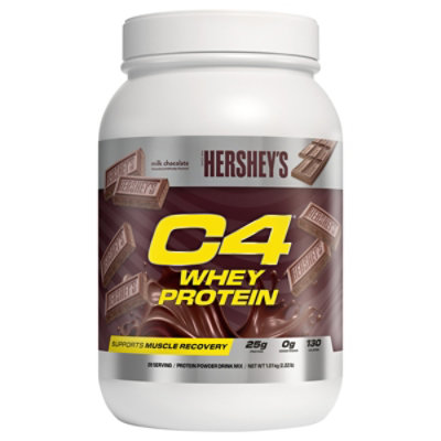 C4 Muscle Recovery HERSHEYS Whey Protein Oiwder Drink Mix - 2.3 Lbs - Image 1