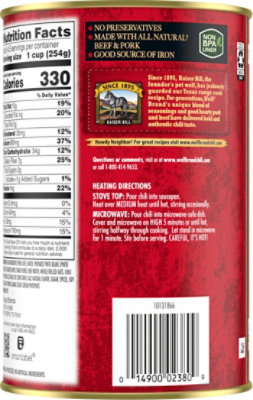 Wolf Brand Chili With Beans - 40 Oz - Image 5