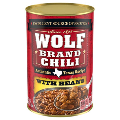 Wolf Brand Chili With Beans - 40 Oz - Image 1