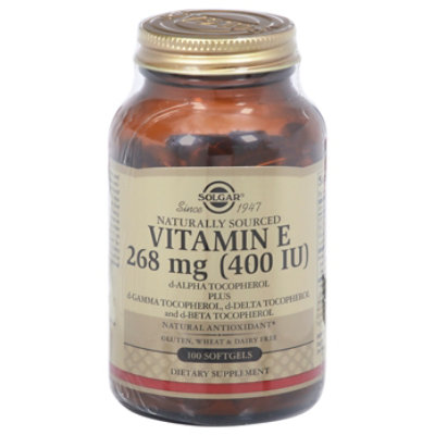 Solgar Vit E 400 Mixed - 100 CT - Image 1