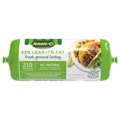 Jennie O Ground Turkey 93% Chub - 16 OZ