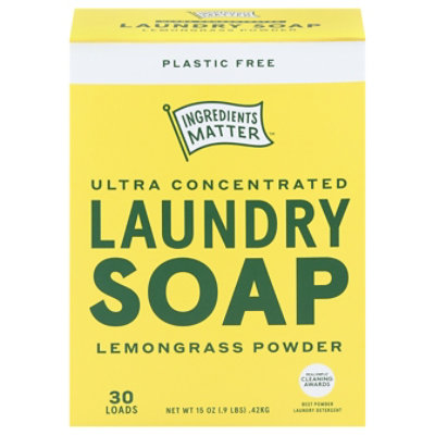 Ingredients Matter Laundry Powder Lemongrass Tea - 15 OZ - Image 1