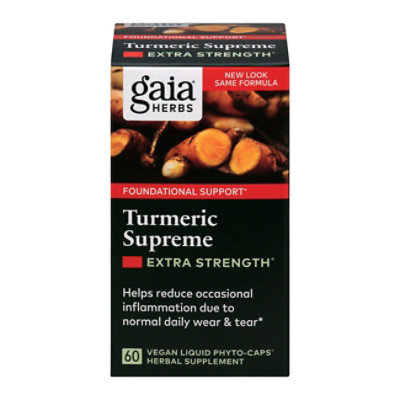 Gaia Tumeric Supreme - 60 CT - Image 3