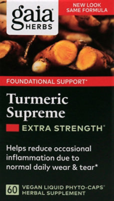 Gaia Tumeric Supreme - 60 CT - Image 2