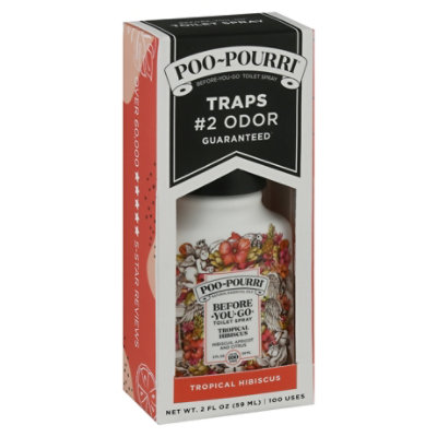 Poop Pourri Before You Go Tropical Hibiscus Toilet Spray - 2 Fl. Oz. - Image 1