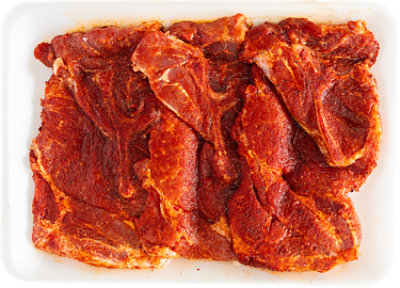 Pork Shld Blade Steak Seasoned Valu Pack - LB - Image 1