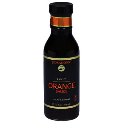 3 Dragons Zesty Orange Sauce - 12 Oz