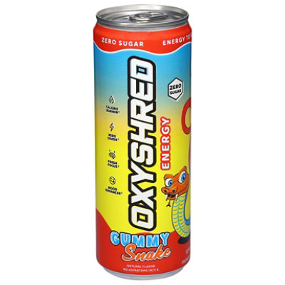 Oxyshred Ultra Energy Gummy Snake Energy Drink - 12 Fl. Oz. - Image 2