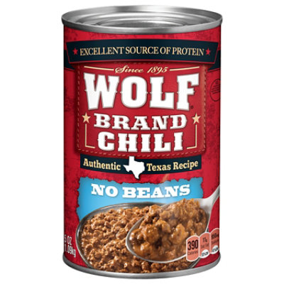 Wolf Brand Plain Chili - 38.5 Oz - Image 1
