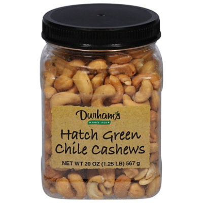 Hatch Green Chile Roasted Cashews - 12 OZ - Image 1