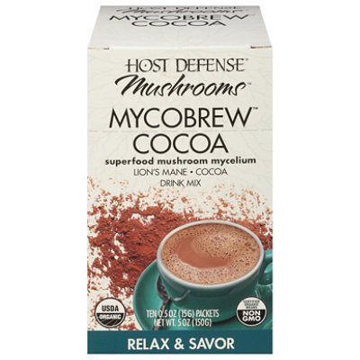 Host Defense Mycobrew Cocoa 10pk - 5 OZ - Image 1