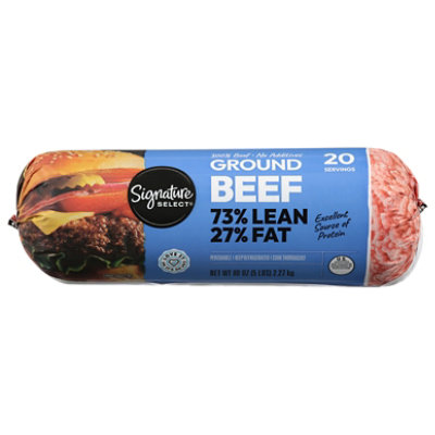 Signature Farms 73% Ground Beef Chub - 80 OZ