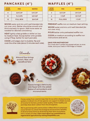 Simple Mills Gluten Free Cocoa Almond Flour Pancake and Waffle Mix - 10 Oz - Image 6