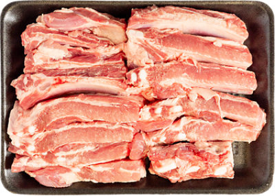 Pork Sparerib Sliced Ribs Previously Frozen - LB - Image 1
