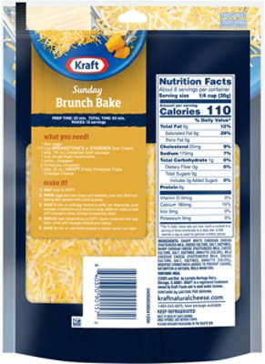 Kraft Natural Triple Cheddar Shredded Cheese - 8 OZ - Image 5