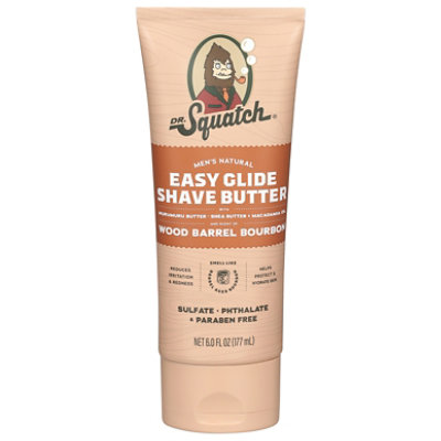 Dr Squatch Shave Butter Wood Barrel Bourbon - 6 OZ - Image 1