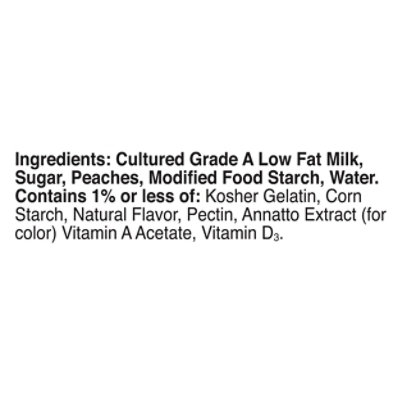 Yoplait Original Harvest Peach Low Fat Yogurt - 8 Count - Image 4