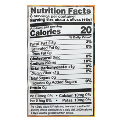 Freestyle Lemon Garlic Green Olives Snack - 4 Oz - Image 3