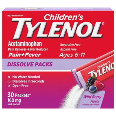 Childrens Tylenol Dissolve Packs 30ct - 30 CT - Image 2
