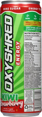 Oxyshred Ultra Energy Kiwi Strawberry Energy Drink - 12 Fl. Oz. - Image 5