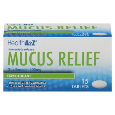 HealthA2Z Expectorant Mucus Relief Tablets - 15 Count - Image 3