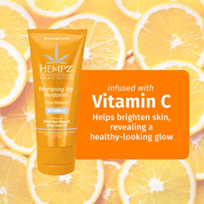 Hempz Beauty Actives Citrus Blossom Brightening Day Moisturizer - 3 Oz - Image 2