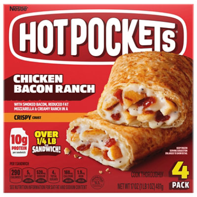 Hot Pockets Chicken Bacon Ranch Crispy Crust Pack - 17 Oz - Image 2