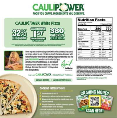 Cauliflower Crust White Pizza - 11.14 Oz - Image 5